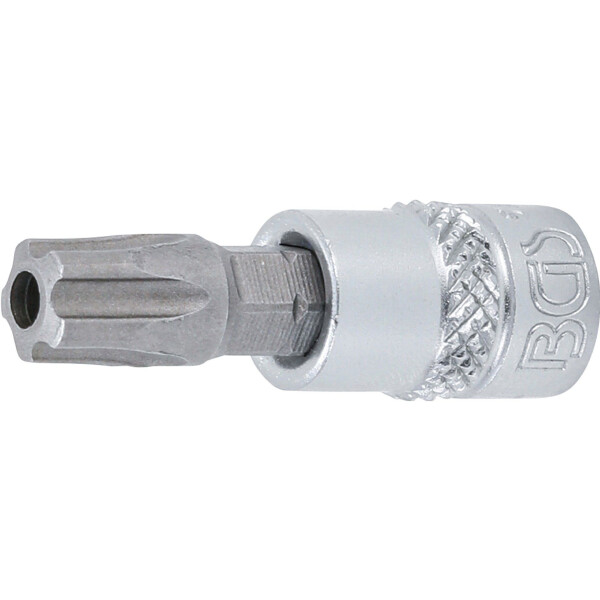 BGS 5184-TS45 Bit-Einsatz | Antrieb Innenvierkant 6,3 mm (1/4") | TS-Profil (für Torx Plus) mit Bohrung TS45