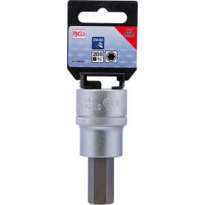 BGS 5189-H17 Bit-Einsatz | Antrieb Innenvierkant 20 mm (3/4") | Innensechskant 17 mm