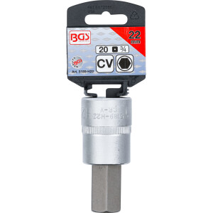 BGS 5189-H22 Bit-Einsatz | Antrieb Innenvierkant 20 mm (3/4") | Innensechskant 22 mm