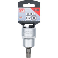 BGS 5189-T60 Bit-Einsatz | Antrieb Innenvierkant 20 mm (3/4") | T-Profil (für Torx) T60