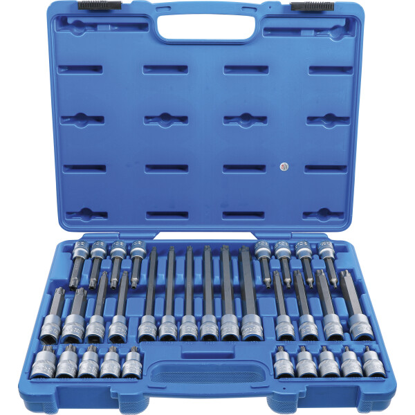 BGS 5191 Bit-Einsatz-Satz | Antrieb Innenvierkant 12,5 mm (1/2") | TPS-Profil (für Torx Plus) mit Bohrung TPS20 - TPS70 | 32-tlg.
