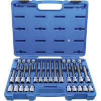 BGS 5191 Bit-Einsatz-Satz | Antrieb Innenvierkant 12,5 mm (1/2") | TPS-Profil (für Torx Plus) mit Bohrung TPS20 - TPS70 | 32-tlg.