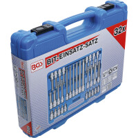 BGS 5191 Bit-Einsatz-Satz | Antrieb Innenvierkant 12,5 mm (1/2") | TPS-Profil (für Torx Plus) mit Bohrung TPS20 - TPS70 | 32-tlg.