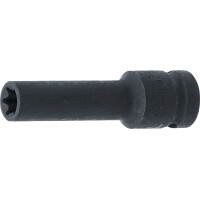 BGS 5204-12 Kraft-Steckschlüssel-Einsatz E-Profil, tief | Antrieb Innenvierkant 12,5 mm (1/2") | SW E12