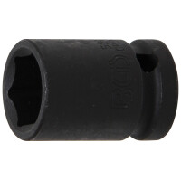 BGS 5217 Kraft-Steckschlüssel-Einsatz Sechskant | Antrieb Innenvierkant 12,5 mm (1/2") | SW 17 mm