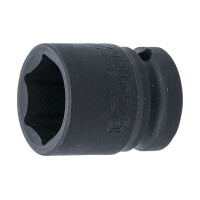BGS 5222 Kraft-Steckschlüssel-Einsatz Sechskant | Antrieb Innenvierkant 12,5 mm (1/2") | SW 22 mm