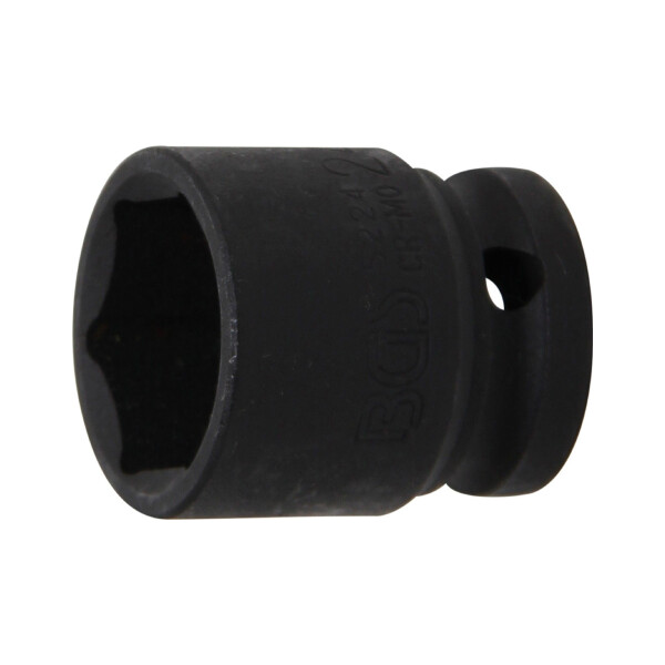 BGS 5224 Kraft-Steckschlüssel-Einsatz Sechskant | Antrieb Innenvierkant 12,5 mm (1/2") | SW 24 mm