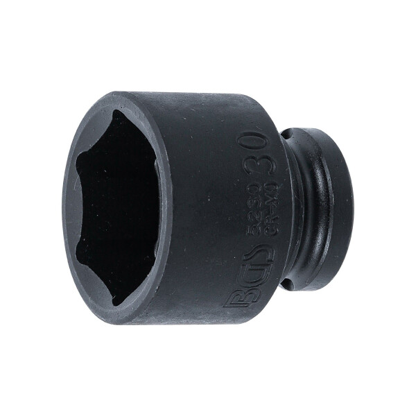BGS 5230 Kraft-Steckschlüssel-Einsatz Sechskant | Antrieb Innenvierkant 12,5 mm (1/2") | SW 30 mm