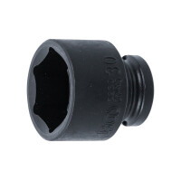 BGS 5230 Kraft-Steckschlüssel-Einsatz Sechskant | Antrieb Innenvierkant 12,5 mm (1/2") | SW 30 mm