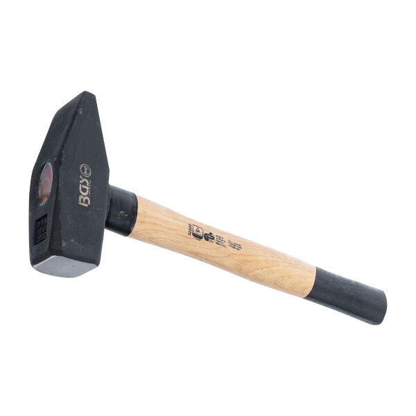 BGS 52320 Schlosserhammer | Hickory-Stiel | DIN 1041 | 2000 g