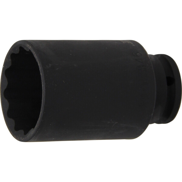 BGS 5234 Kraft-Steckschlüssel-Einsatz Zwölfkant, tief | Antrieb Innenvierkant 12,5 mm (1/2") | SW 46 mm