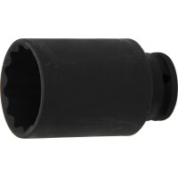BGS 5234 Kraft-Steckschlüssel-Einsatz Zwölfkant, tief | Antrieb Innenvierkant 12,5 mm (1/2") | SW 46 mm