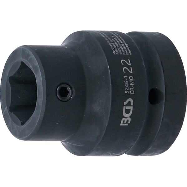 BGS 5246-1 Bit-Adapter | für Art. 5246 | Innenvierkant 25 mm (1") - Innensechskant 22 mm