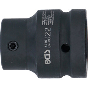 BGS 5246-1 Bit-Adapter | für Art. 5246 | Innenvierkant 25 mm (1") - Innensechskant 22 mm