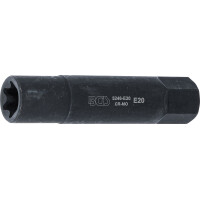 BGS 5246-E20 Steckschlüssel-Einsatz E-Profil, extra lang | Antrieb Außensechskant 22 mm | SW E20