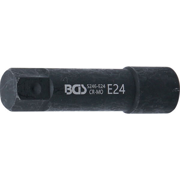 BGS 5246-E24 Steckschlüssel-Einsatz E-Profil, extra lang | Antrieb Außensechskant 22 mm | SW E24