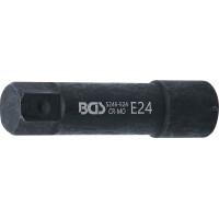 BGS 5246-E24 Steckschlüssel-Einsatz E-Profil, extra lang | Antrieb Außensechskant 22 mm | SW E24