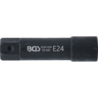 BGS 5246-E24 Steckschlüssel-Einsatz E-Profil, extra lang | Antrieb Außensechskant 22 mm | SW E24