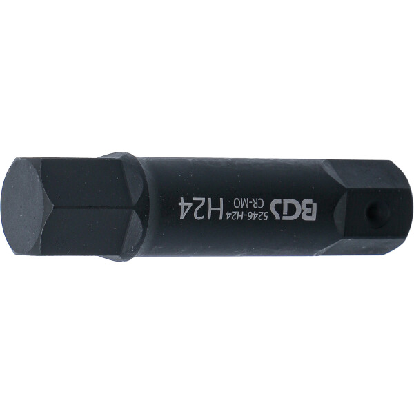BGS 5246-H24 Bit | Länge 100 mm | Antrieb Außensechskant 22 mm | Innensechskant 24 mm
