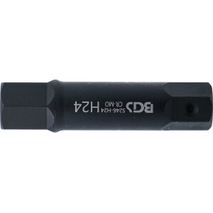 BGS 5246-H24 Bit | Länge 100 mm | Antrieb Außensechskant 22 mm | Innensechskant 24 mm
