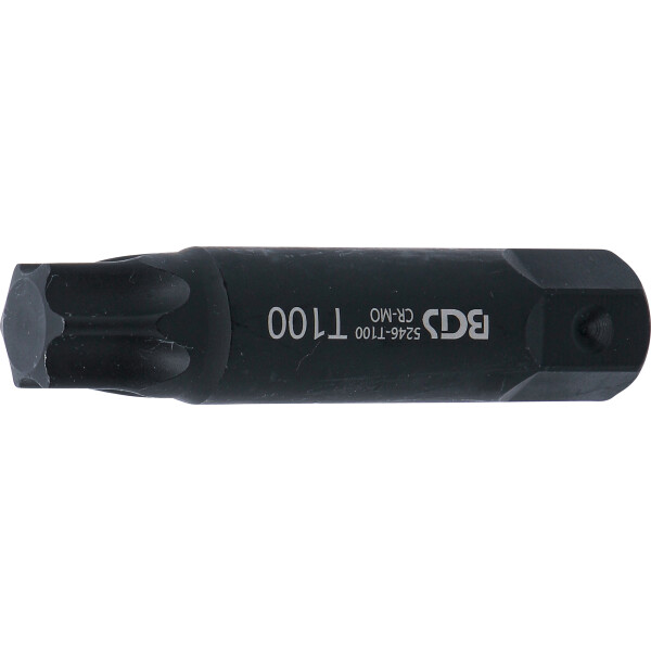 BGS 5246-T100 Bit | Länge 100 mm | Antrieb Außensechskant 22 mm | T-Profil (für Torx) T100