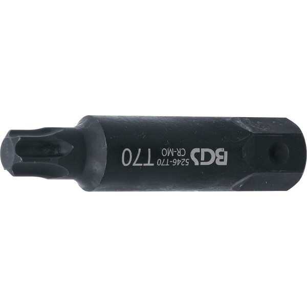 BGS 5246-T70 Bit | Länge 100 mm | Antrieb Außensechskant 22 mm | T-Profil (für Torx) T70