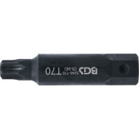 BGS 5246-T70 Bit | Länge 100 mm | Antrieb Außensechskant 22 mm | T-Profil (für Torx) T70