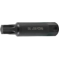 BGS 5246-T80 Bit | Länge 100 mm | Antrieb Außensechskant 22 mm | T-Profil (für Torx) T80