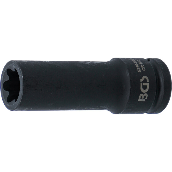 BGS 5250-E26 Kraft-Steckschlüssel-Einsatz E-Profil, tief | Antrieb Innenvierkant 20 mm (3/4") | SW E26