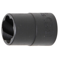 BGS 5266-16 Spiral-Profil-Steckschlüssel-Einsatz / Schraubenausdreher | Antrieb Innenvierkant 12,5 mm (1/2") | SW 16 mm