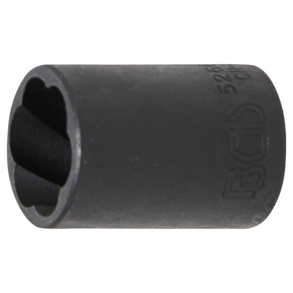 BGS 5266-17 Spiral-Profil-Steckschlüssel-Einsatz / Schraubenausdreher | Antrieb Innenvierkant 12,5 mm (1/2") | SW 17 mm