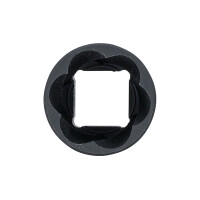 BGS 5266-19 Spiral-Profil-Steckschlüssel-Einsatz / Schraubenausdreher | Antrieb Innenvierkant 12,5 mm (1/2") | SW 19 mm