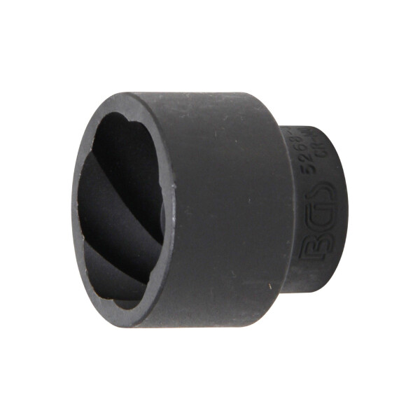 BGS 5268-32 Spiral-Profil-Steckschlüssel-Einsatz / Schraubenausdreher | Antrieb Innenvierkant 12,5 mm (1/2") | SW 32 mm