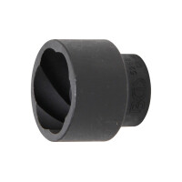 BGS 5268-32 Spiral-Profil-Steckschlüssel-Einsatz / Schraubenausdreher | Antrieb Innenvierkant 12,5 mm (1/2") | SW 32 mm