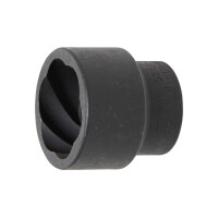 BGS 5268-36 Spiral-Profil-Steckschlüssel-Einsatz / Schraubenausdreher | Antrieb Innenvierkant 20 mm (3/4") | SW 36 mm