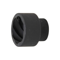 BGS 5268-41 Spiral-Profil-Steckschlüssel-Einsatz / Schraubenausdreher | Antrieb Innenvierkant 20 mm (3/4") | SW 41 mm