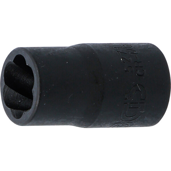 BGS 5271 Spiral-Profil-Steckschlüssel-Einsatz / Schraubenausdreher | Antrieb Innenvierkant 10 mm (3/8") | SW 11 mm