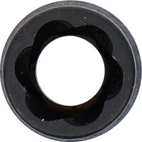 BGS 5271 Spiral-Profil-Steckschlüssel-Einsatz / Schraubenausdreher | Antrieb Innenvierkant 10 mm (3/8") | SW 11 mm