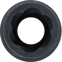 BGS 5273 Spiral-Profil-Steckschlüssel-Einsatz / Schraubenausdreher | Antrieb Innenvierkant 10 mm (3/8") | SW 13 mm