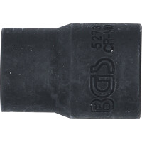 BGS 5273 Spiral-Profil-Steckschlüssel-Einsatz / Schraubenausdreher | Antrieb Innenvierkant 10 mm (3/8") | SW 13 mm