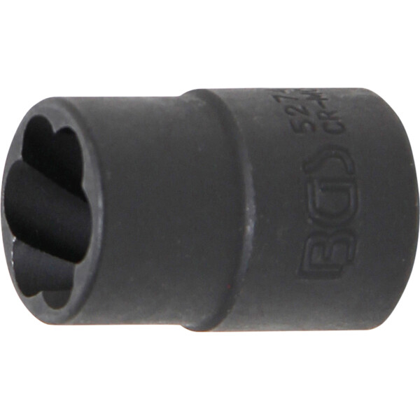 BGS 5274 Spiral-Profil-Steckschlüssel-Einsatz / Schraubenausdreher | Antrieb Innenvierkant 10 mm (3/8") | SW 14 mm