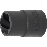 BGS 5274 Spiral-Profil-Steckschlüssel-Einsatz / Schraubenausdreher | Antrieb Innenvierkant 10 mm (3/8") | SW 14 mm