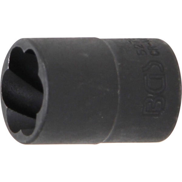 BGS 5276 Spiral-Profil-Steckschlüssel-Einsatz / Schraubenausdreher | Antrieb Innenvierkant 10 mm (3/8") | SW 16 mm