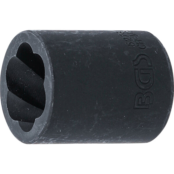 BGS 5278 Spiral-Profil-Steckschlüssel-Einsatz / Schraubenausdreher | Antrieb Innenvierkant 10 mm (3/8") | SW 18 mm