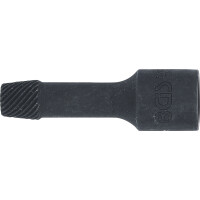 BGS 5281-10 Spiral-Profil-Steckschlüssel-Einsatz / Schraubenausdreher | Antrieb Innenvierkant 10 mm (3/8") | 10 mm