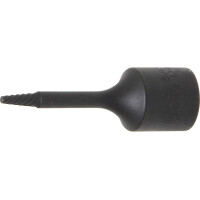 BGS 5281-2 Spiral-Profil-Steckschlüssel-Einsatz / Schraubenausdreher | Antrieb Innenvierkant 10 mm (3/8") | 2 mm