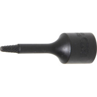 BGS 5281-3 Spiral-Profil-Steckschlüssel-Einsatz / Schraubenausdreher | Antrieb Innenvierkant 10 mm (3/8") | 3 mm