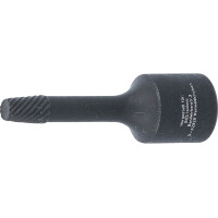 BGS 5281-6 Spiral-Profil-Steckschlüssel-Einsatz / Schraubenausdreher | Antrieb Innenvierkant 10 mm (3/8") | 6 mm