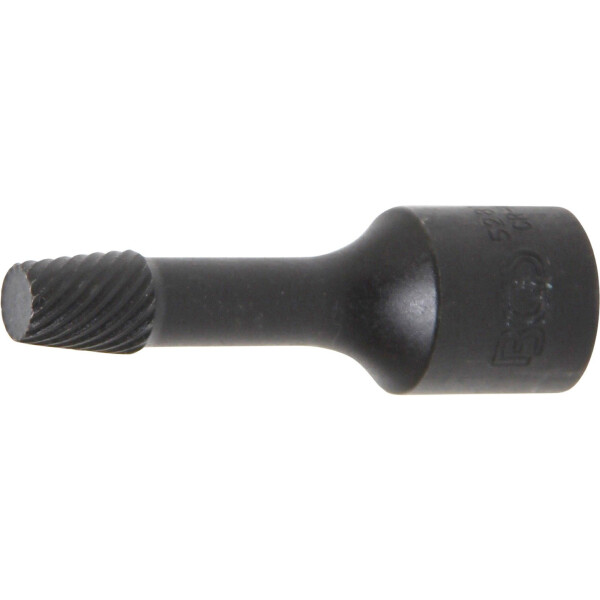 BGS 5281-8 Spiral-Profil-Steckschlüssel-Einsatz / Schraubenausdreher | Antrieb Innenvierkant 10 mm (3/8") | 8 mm