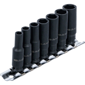 BGS 5299 Kraft-Steckschlüssel-Einsatz-Satz Sechskant, tief | Antrieb Innenvierkant 6,3 mm (1/4") | SW 6 - 13 mm | 7-tlg.